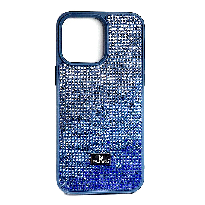 Накладка SW Diamonds для IPhone 14 Pro синя-0